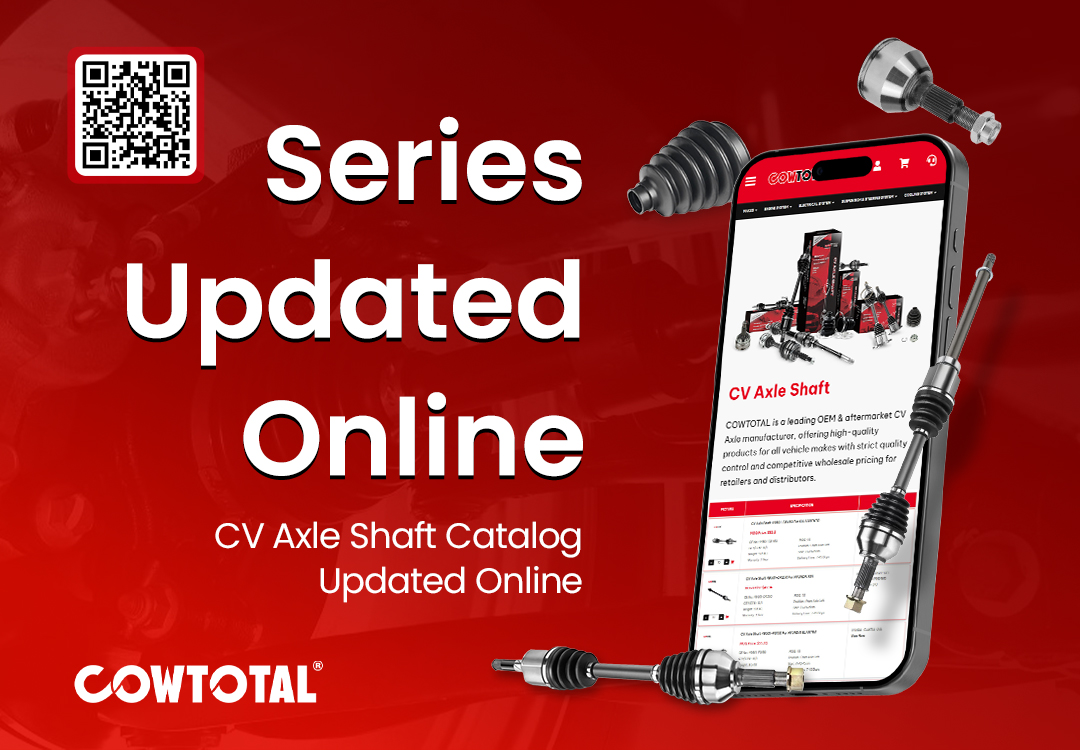 CV Axle Shaft Catalog Updated Online
