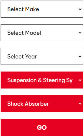 Shock Absorber Product Page Filter Bar