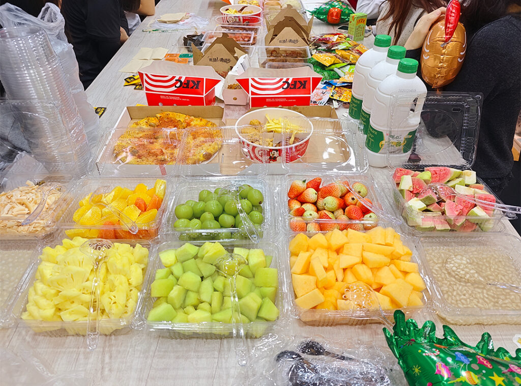 fresh fruit platters for team